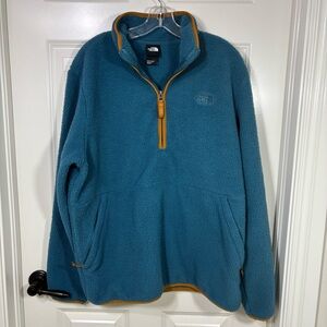 The North Face Dunraven Sherpa 1/4 Zip Pullover Men’s L Blue
